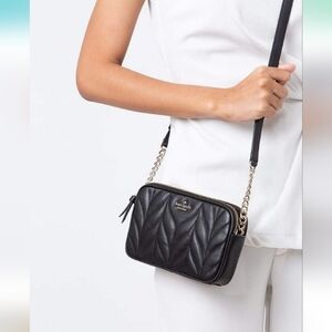 Kate Spade Black Briar Lane Quilted Kendall Crossbody Bag